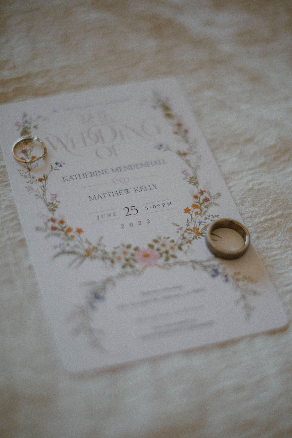 the wedding details
